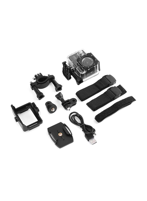 SJ60 4K Ultra Wifi Sports Waterproof Action Camera, 16MP, Black