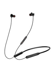 OnePlus Bullets Z Wireless In-Ear Neckband Headphones with Mic, E304A, Bold Black