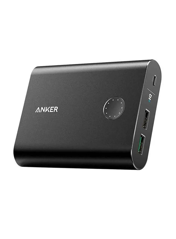 Anker 13400mAh PowerCore Plus Power Bank with Micro-USB Input, Black