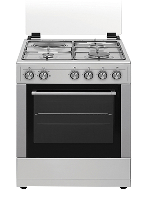 Venus 3 Gas Burners and 1 Hot Plates Electric Freestanding Gas Cooking Range, Auto Ignition, VC 5531 ESD, Silver