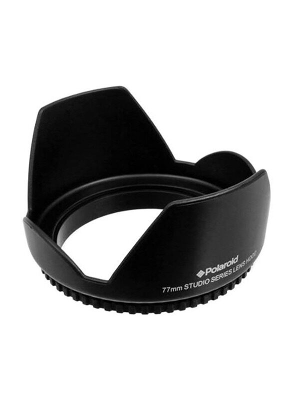 

Polaroid 77mm Scalloped Lens Hood, PLLH77, Black
