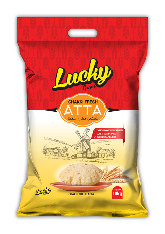 Lucky Grain Chakki Fresh Atta, 10 Kg