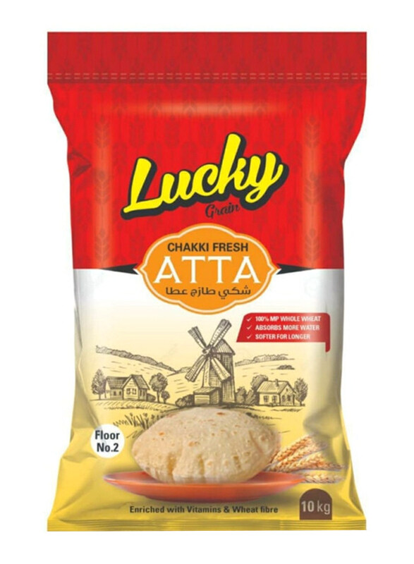 

Lucky Grain Chakki Fresh Atta, 10 Kg