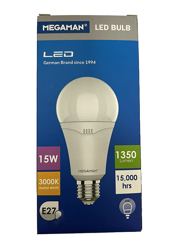 

Megaman Classic LED Bulb, 15W, 3000K, 1350 Lumen, Warm White