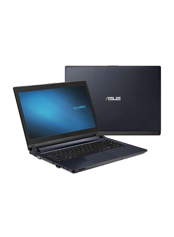 Asus Pro Laptop, 14 inch HD Display, Intel Core i3-10110U 10th Gen 2.6GHz, 1TB HDD, 4GB RAM, Intel UHD Graphics, EN/AR KB, Win 10 Pro, P1440FA-FQ2020R, Black