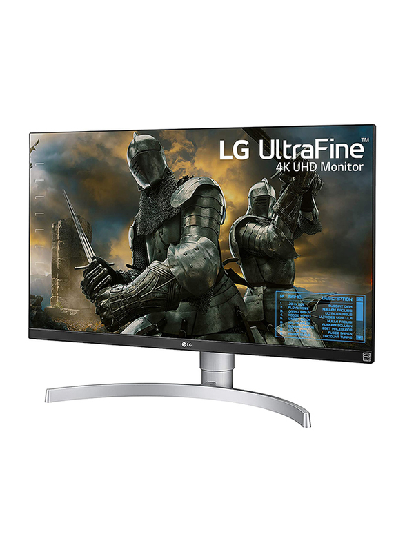 LG 27 Inch UHD 4K LED Monitor, 27UP650-W, Black/Silver