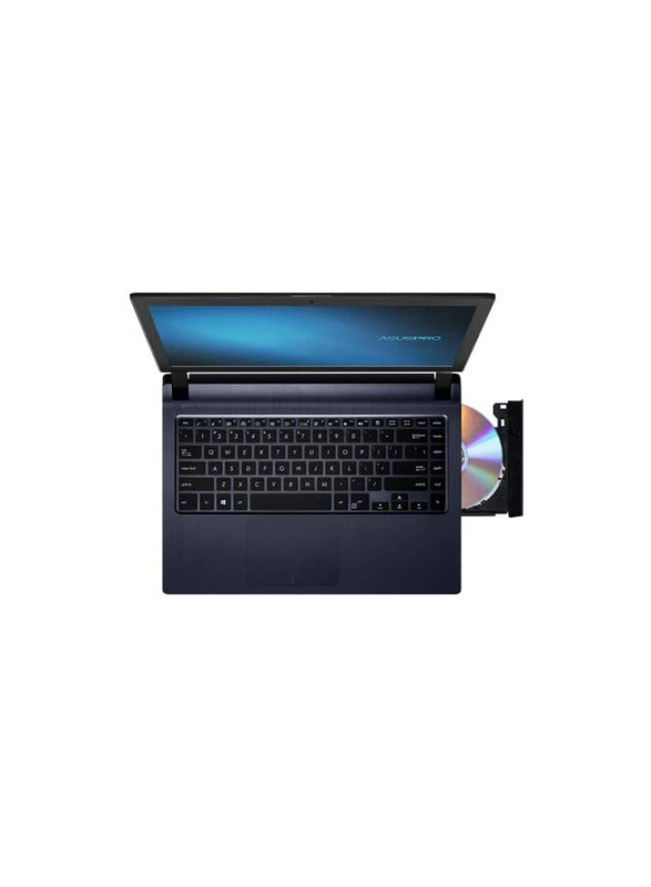 Asus ExpertBook P1440FA-FQ2020R Laptop, 14 inch HD Screen, Intel Core i3 10110U 2.1Ghz, 4GB RAM, 1TB HDD, Windows 10 Pro, English/Arabic Keyboard, Black 