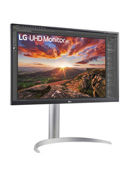 LG 27 Inch UHD 4K IPS LCD Monitor with VESA Display, 27UP850-W, Silver