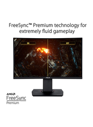 Asus 23.6 Inch TUF Full HD Curved LED Gaming Monitor, VG24VQ, Black