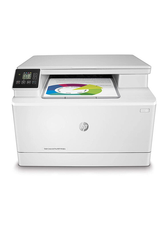 

HP LaserJet Pro MFP M182n Colour All-in-One Laser Printer, White