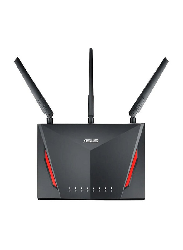 

Asus AC2900 Wireless Dual-Band Gigabit Gaming Router, RT-AC86U, Black