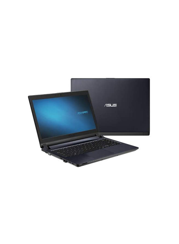 Asus ExpertBook P1440FA-FQ2020R Laptop, 14 inch HD Screen, Intel Core i3 10110U 2.1Ghz, 4GB RAM, 1TB HDD, Windows 10 Pro, English/Arabic Keyboard, Black 