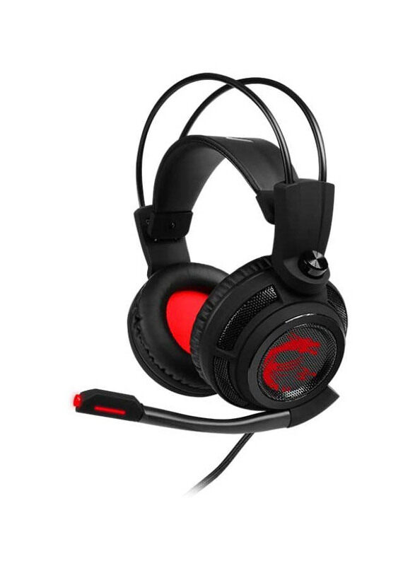 

MSI Wired Over-Ear Noise Cancelling Large Gaming Headphones, DS502, Black