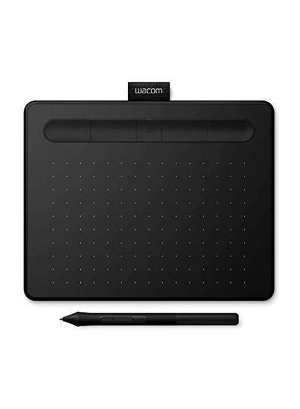 Wacom Intuos Small Wireless Bluetooth Graphic Pen Tablet with 2 Free Creative Software Downloads for PC & Laptops, CTL-4100WLK-N, Black