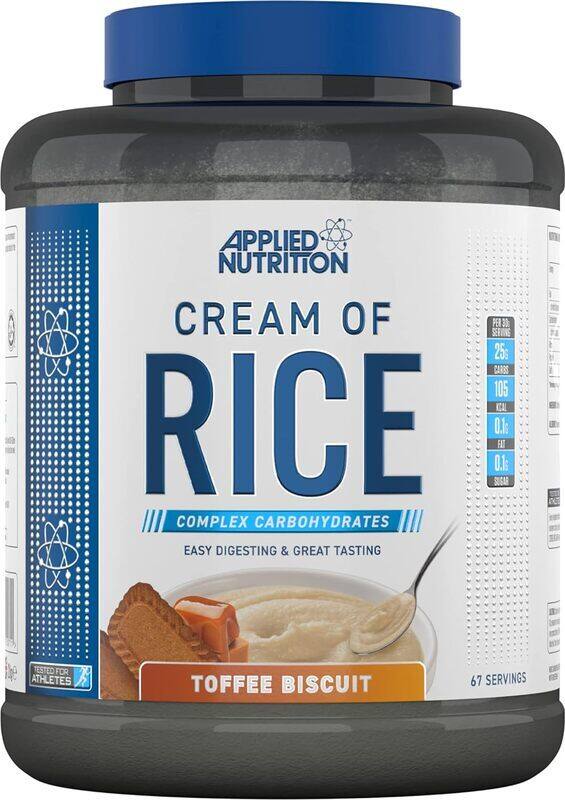 

applied nutrition Cream of Rice Toffee Biscuit 67 Servings 2kg