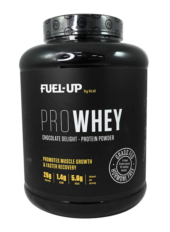 

Fuel Up By K-cal PROWHEY - Grass Fed and Hormone Free Whey Protein - 27g of protein per serving - Strawberry Milkshake - 5lb