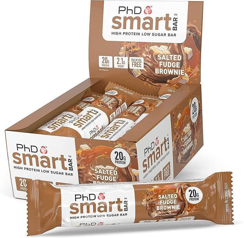

phd Smart Bar Salted Fudge Brownie 20 gm 12 Protein bars