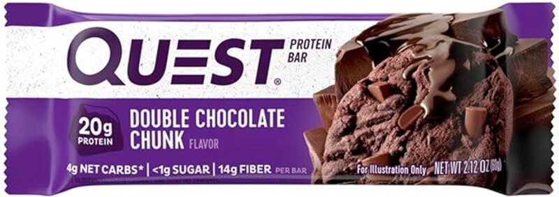 Quest Protein Bar Double Chocolate Cunk Flavor 12 Pieces
