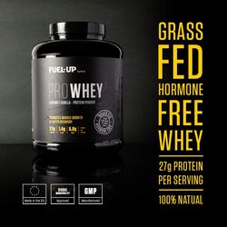 PROWHEY - Grass Fed and Hormone Free Whey Protein - 27g of protein per serving - Gourmet Vanilla - 5lb