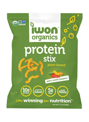 Iwon Organics Spicy Sweet Peppers Flavored Protein Stix, 42g