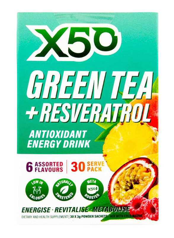 

X50 Assorted Flavours Green Tea, 30 Sachets