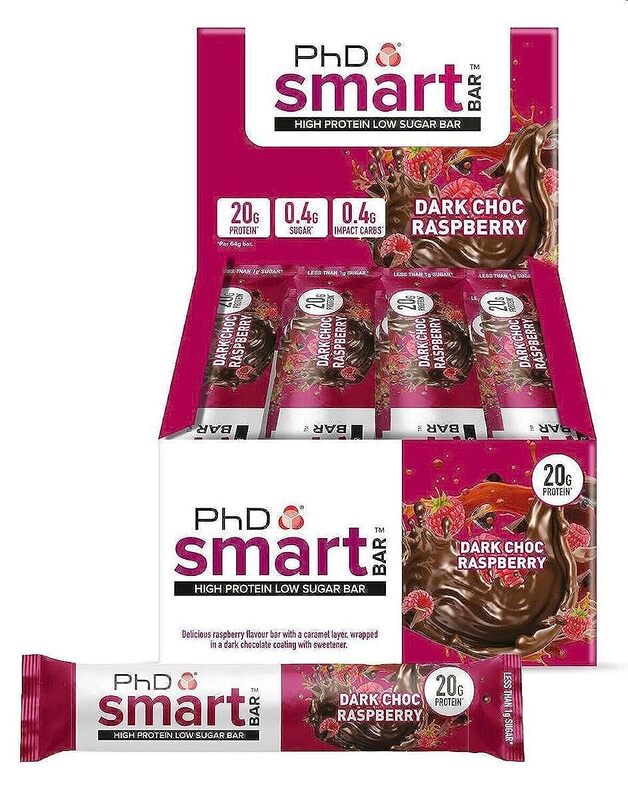 SmartBar DarkChoc Raspberry 20 gm Protein
