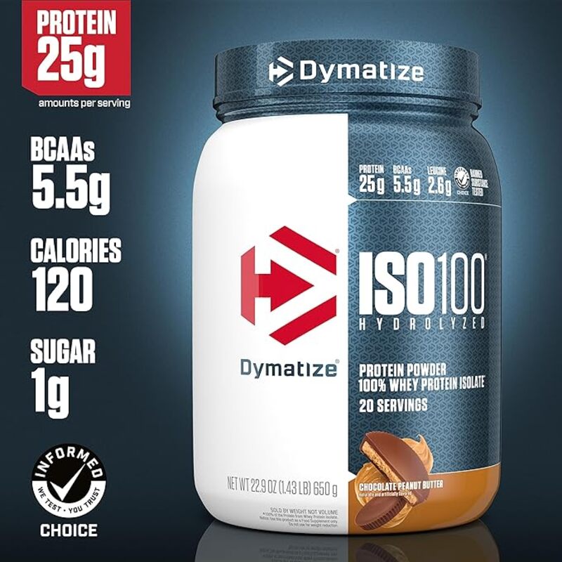 Dymatize ISO 100 Chocolate Peanut Butter 650 gm, 20 Servings