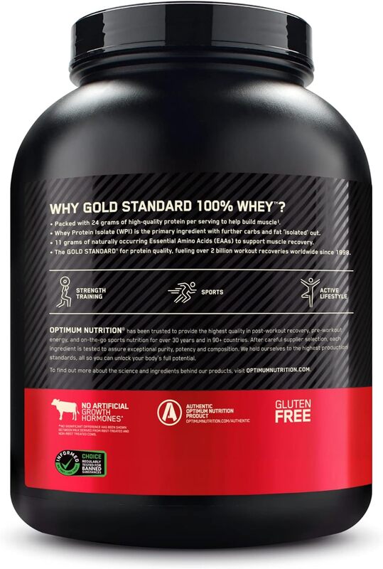 Gold Standard 100% Whey Protein Powder Delicious Strawberry 5lb