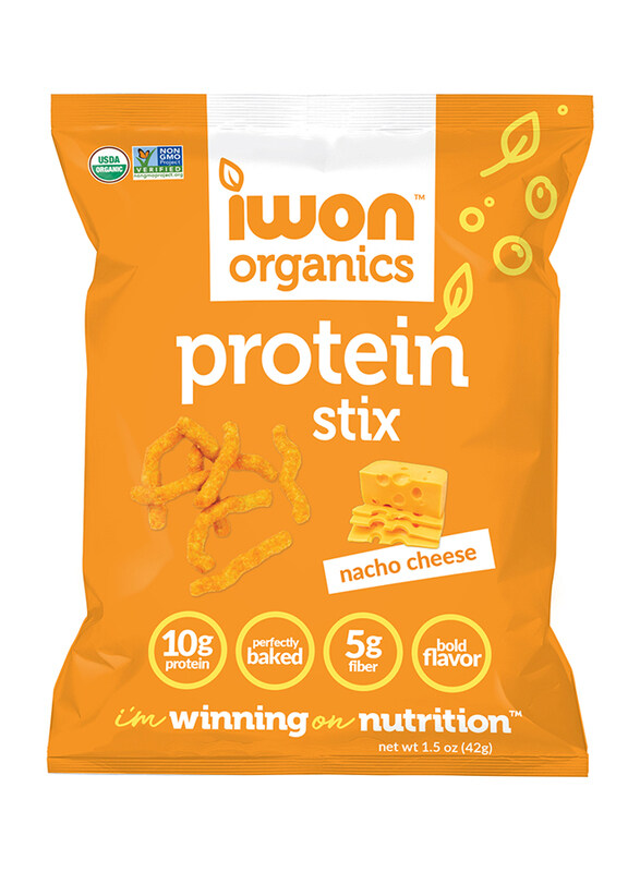 

Iwon Organics Nacho Cheese Flavored Protein Stix, 42g