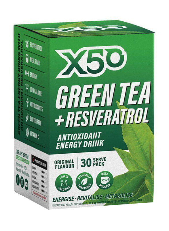 

X50 Original Green Tea, 30 Sachets