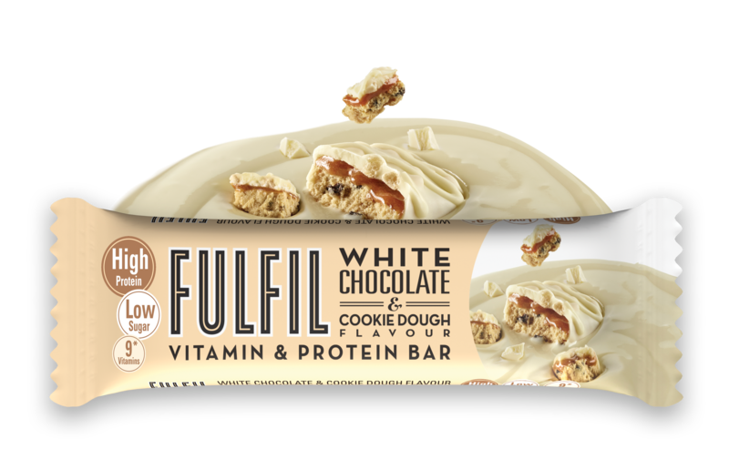 Protein Bar 15 X 55G Bars White Chocolate & Cookie Dough Flavour 20G High Protein, 9 Vitamins, Low Sugar