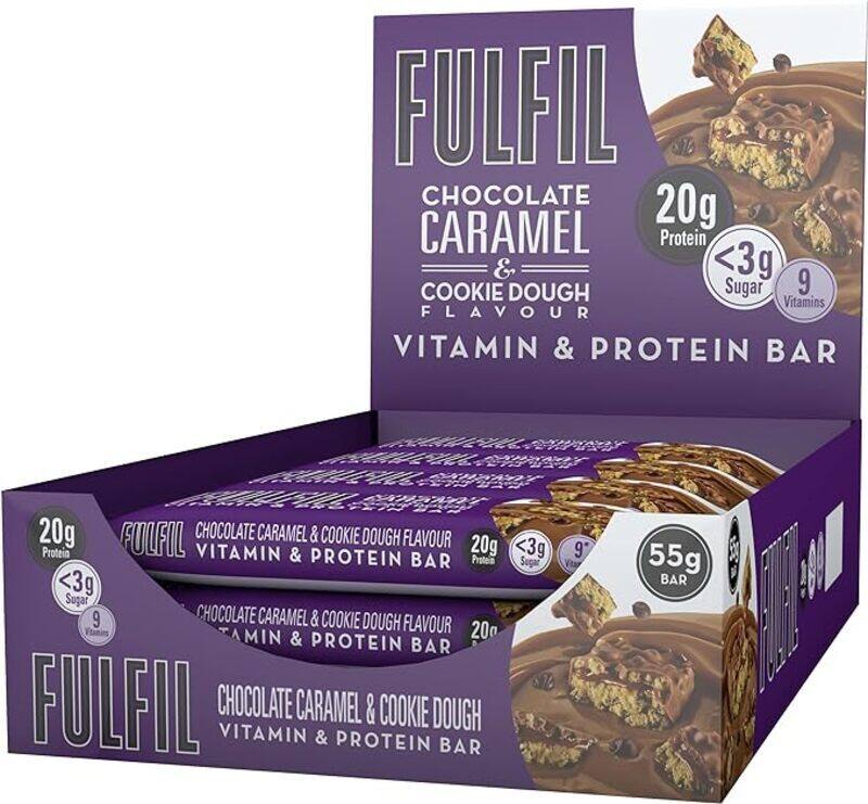 

Fulfil Protein Bar Chocolate Caramel & Cookie DoughFlavor 15 pieces