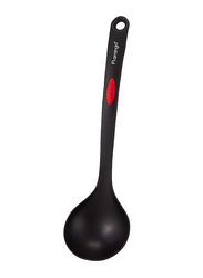 Flamingo Nylon Soup Ladle, Black