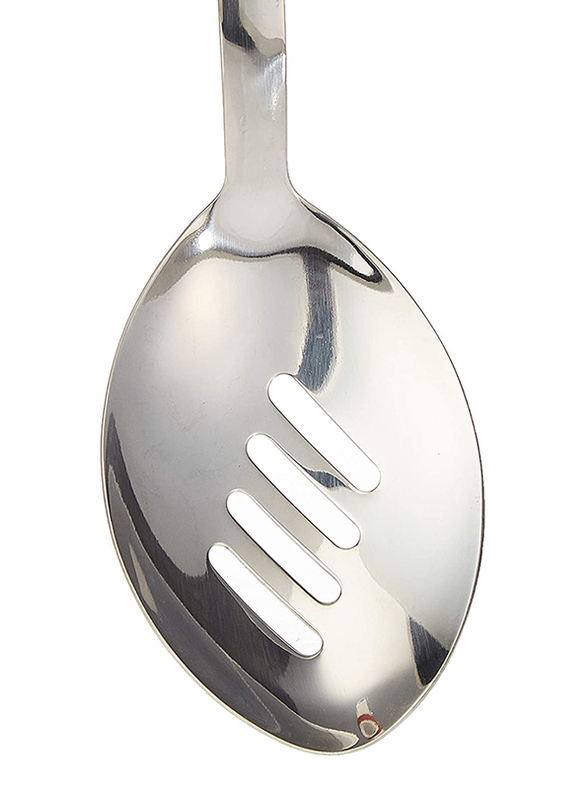 Flamingo Slotted Spoon, Silver/Red