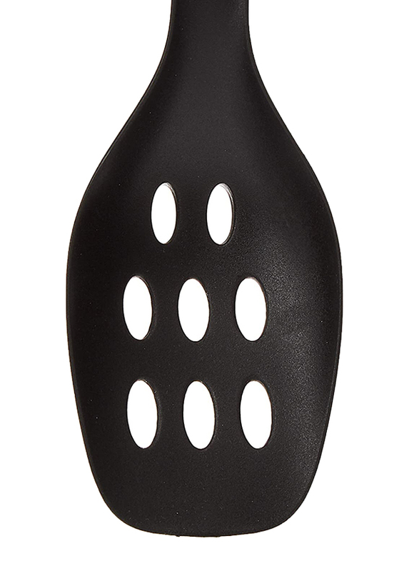 Flamingo Nylon Slottled Spoon, Black