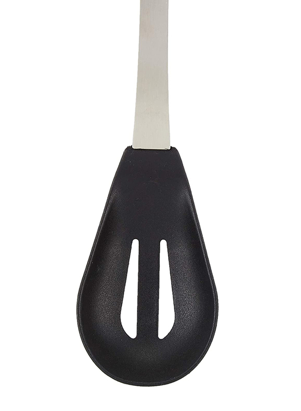 Flamingo Slotted Spoon, Silver/Black