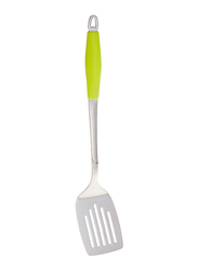Flamingo 16-inch Stainless Steel Turner, Silver/Green