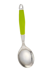 Flamingo 11-inch Rice Spoon, FL4540KW, Green/Silver