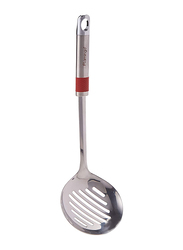 Flamingo Mirror Polish Stainless Steel Skimmer, Silver/Red