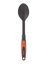 Flamingo 15-inch Alloy Steel Serving Spoon, FL4504KW, Black