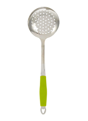 Flamingo Stainless Steel Skimmer, Silver/Green