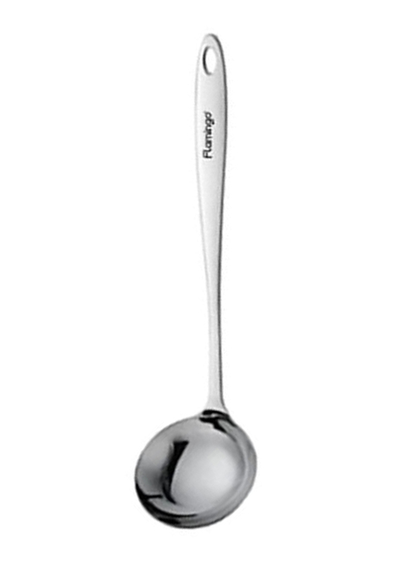 Flamingo Stainless Steel Ladle, Silver