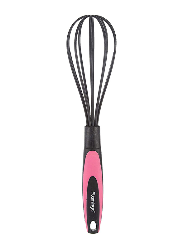 Flamingo 13-inch Egg Whisk, Purple/Black