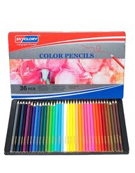 INFINITY Fine Art Pastel Pencil Set of 36 (in an Elegant Reusable Tin Box),Assorted