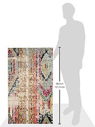 Safavieh Monaco Collection Modern Bohemian Multi Distressed Runner Rug, MNC222F, Multicolour