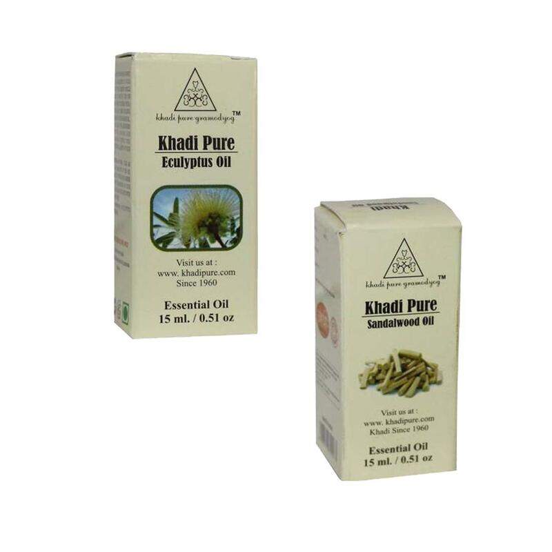 

Khadi Pure Eucalyptus & Sandalwood Essential Oil, 2 x 15ml