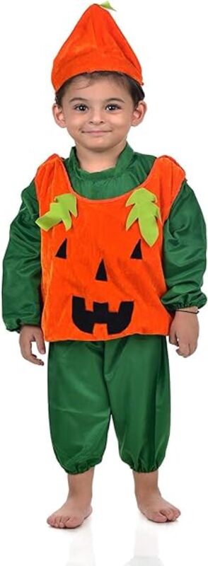 BookMyCostume Pumpkin Vegetable Kids Fancy Dress Costume