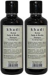 Khadi Herbal Amla & Reetha Shampoo, 210ml, 2 Pieces