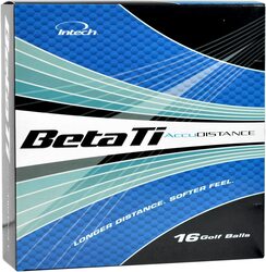 Intech Beta Ti Distance 16-Pack Mens Golf Balls, White