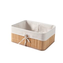 HomeStorie Bamboo Storage Basket Bins Organizer (AR1543-1723L)